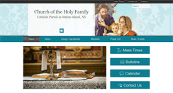 Desktop Screenshot of holyfamilystatenisland.com